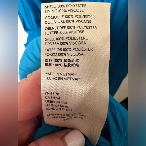 MAEVE XS Anthropologie Blue Flouncy Tunic Dress $128 Pleated Ruffle Hem - Picture 10 of 14